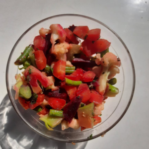 Natural diet includes fruits and vegetables